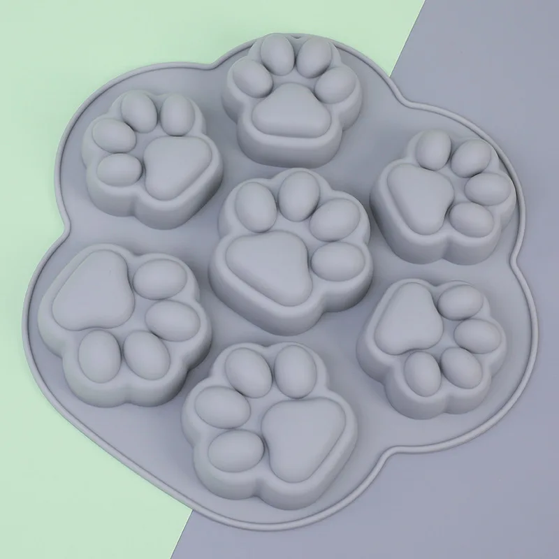Silicone Mold For Baking Cute Cat Feet Shape Silicone Cake Molds Non-Stick Food Grade Silicone Molds