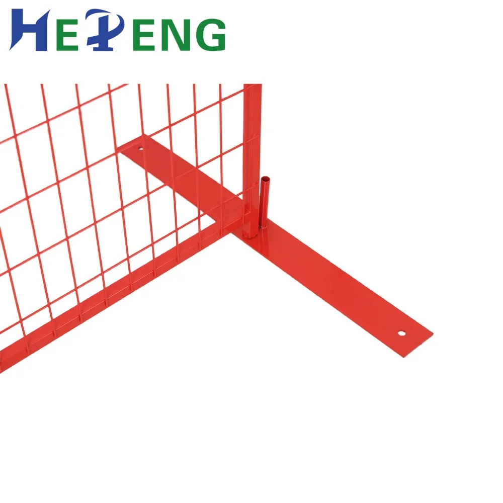 Canada Movable Galvanized and PVC Coated Temporary Fence Panel for Construction Site