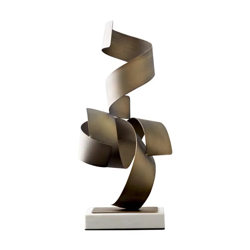 Modern abstract metal decorative ornaments, home, living room, display cabinet decorations