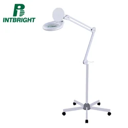 Faceshowes 5X Magnifying Lamp Rolling Floor Stand Facial Skin Salon Equipment