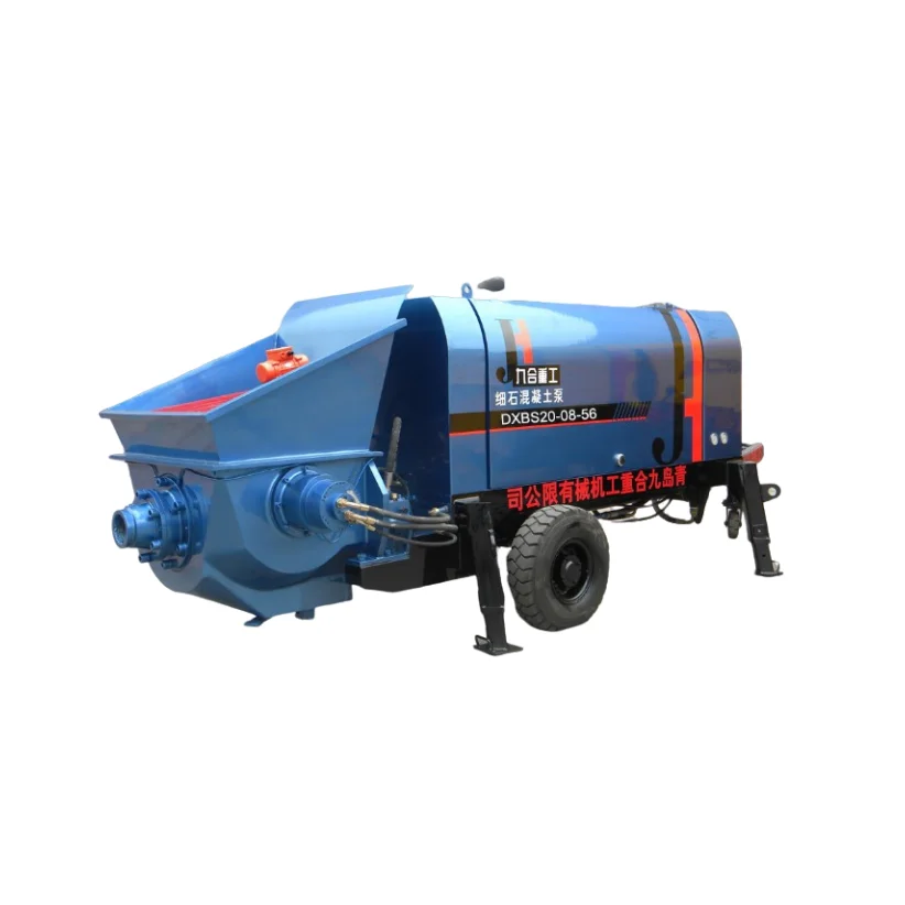 Model DXBS20-08-56 diesel trailer concrete fine stone pump Diesel small concrete pump advantage price for sale