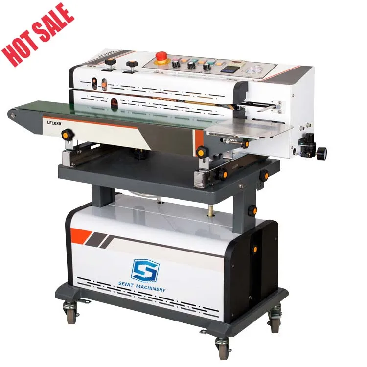 Nitrogen gas flushing continuous band sealer with printing