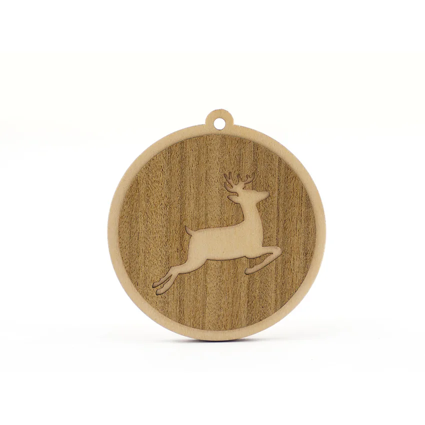 Hot Sale Factory Customize Laser Cut Engraved Animal Wooden Charms Gift Accessories