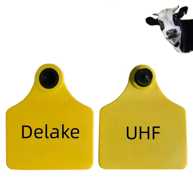 Delake квадратная катушка антенны Rfid коровы уха бирка 106 UHF 860-960 МГц электронная Ушная бирка с считывателем