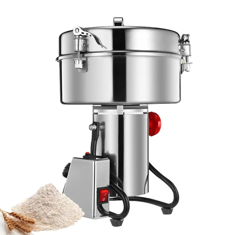 4000W copper core motor mini flour mill machine maize milling machine flour rice grain power griner