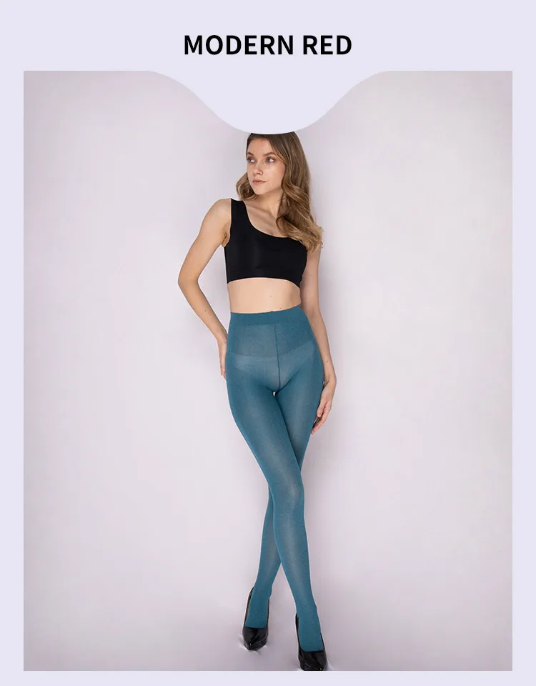 Sexy ladies pure color vertical stripes pantyhose stcking tights for women