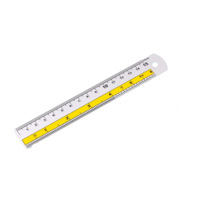 The New Flexible Stainless Steel Etched Scale Metallic Straight Ruler for Student to Draw Straight Lin