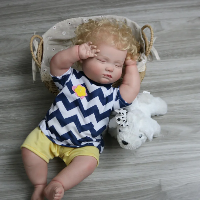 Original  Reborn Doll Kits 18Inch New Face Realistic DIY  Vinyl Silicone Dolls Reborn Baby Collect
