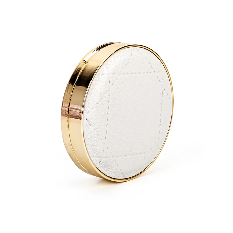 Wholesale Empty Plastic Transparent Skin Care Base Round Luxury BB Air Cushion Box Compact Powder Case Compact Case With Mirror