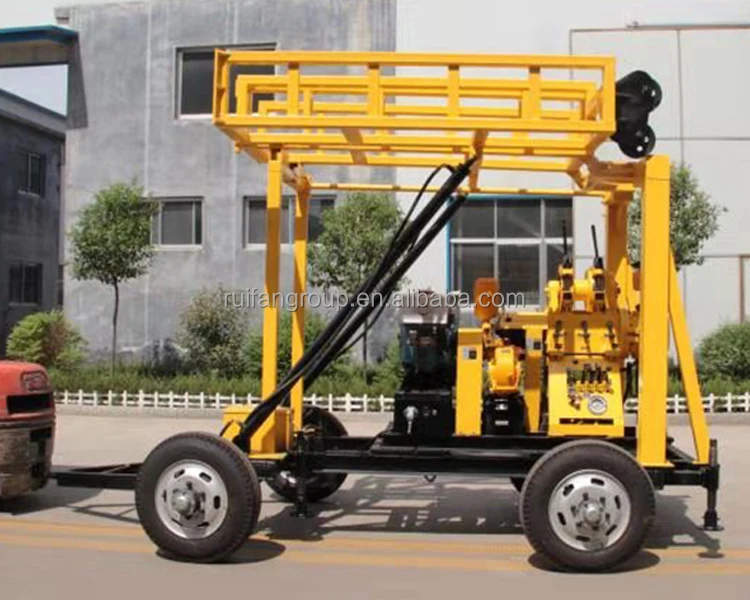 XYD-200 Hydraulic Crawler Drill Rig Track Mounted Drilling geotechnical Investigation for 180m
