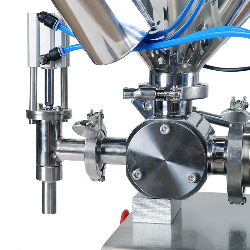 wholesalers Semi-automatic Petrolatum wax oil , butter, sauce heating and mixing paste filling machine