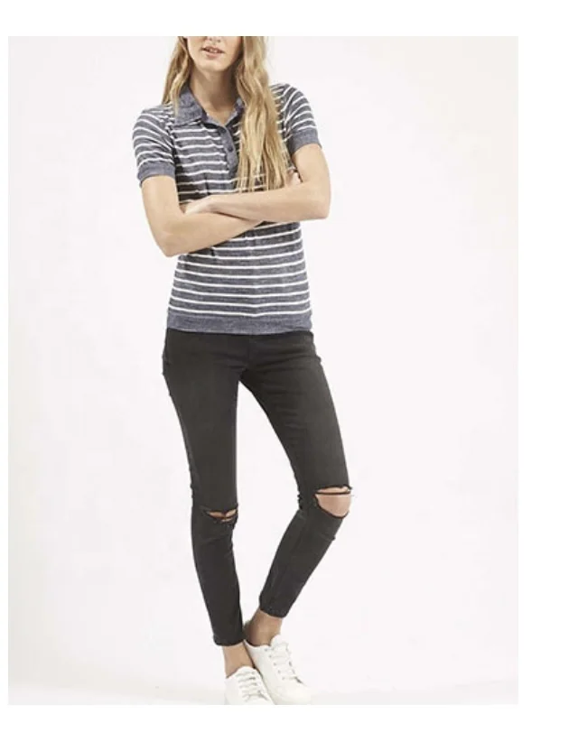 hot sell Customized Stripe Shirt for Women T shirt