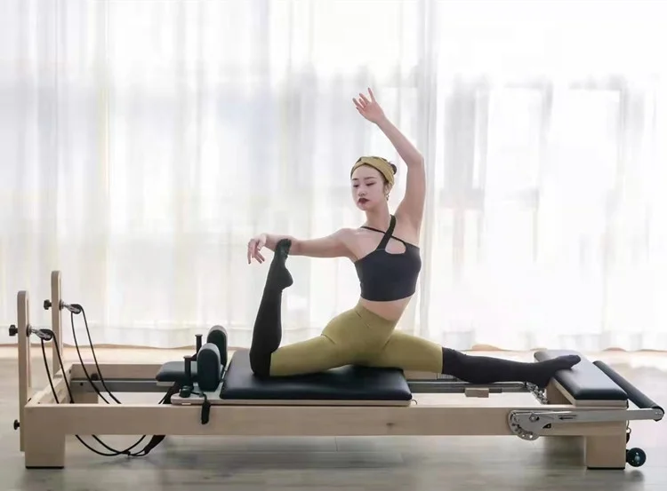 Высокое качество пилатес студия реформатор белый клена реформатор пилатес оборудование для продажи тренажерный зал пилатес реформатор SRP01-1