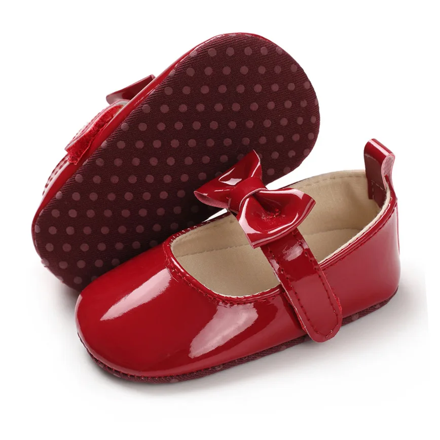 Non Slip Baby Shoes Bow Shaped Soft Soles Non Slip Walking Shoe Princess Shoes