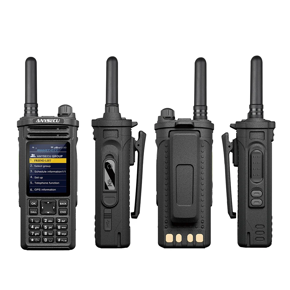 ANYSECU 4G HD6800 POC handheld radio HD6800 GSP & WIFI Radio with SIM card amateur radio  HD6800 4800MAh walkie talkie