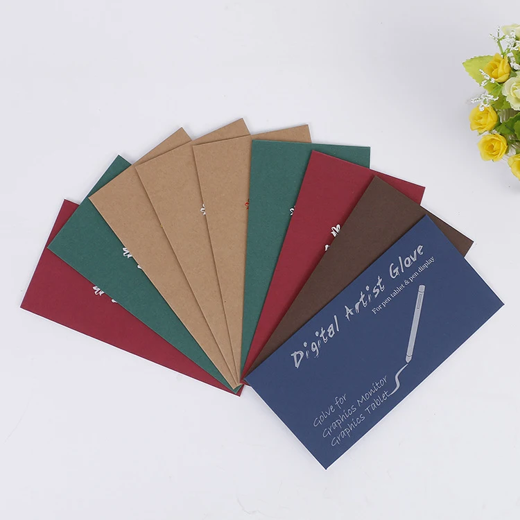 eco small brown paper kraft mini packaging envelope for card package