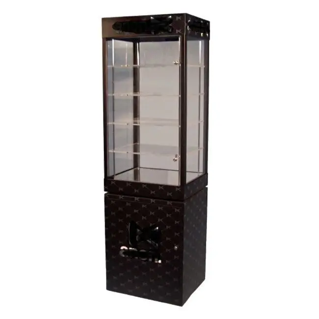 Wood And Cosmetic Glass Jewelry Cabinet Display Showcase For Bag