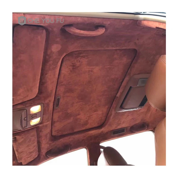 suede fabric suitable for car roof car trim decorate  suede non woven upholstery fabric