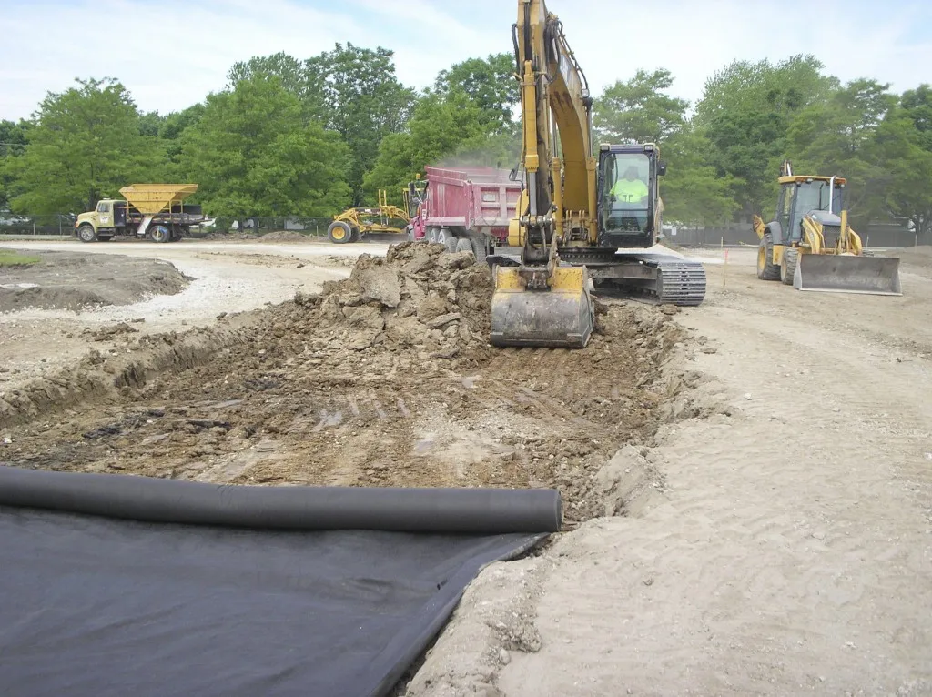 High Strength Road Reinforced Geotextile Filament Non Woven Geo Textile Polypropylene Material Blanket Black White 100g 800g