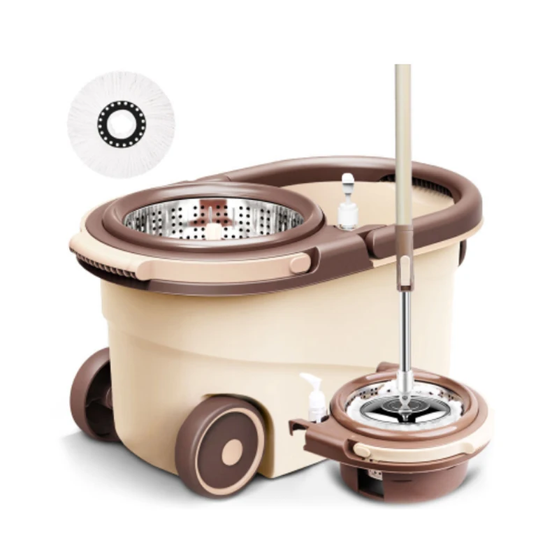 Topwill 360 Easy Floor Clean Bucket Cleaning Magic Mini Mop Rotation Microfiber Cleaning Spin Mops