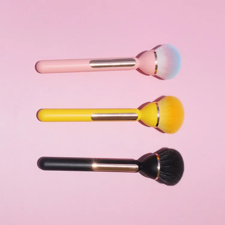 New Design Makeup Blush Brush Single Kabuki Make Up Cosmetic Powder Brush Face Makeup Blush Loose Powder Brush