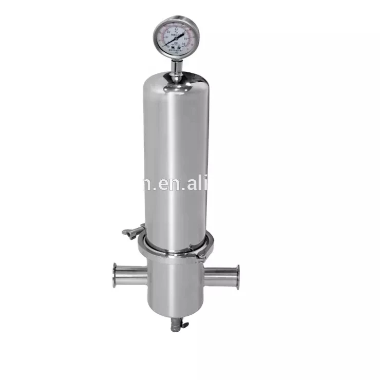 Filter unit cartridge filter polished internal and external cleaning stainless steel air steam filter for air and gas filtration
