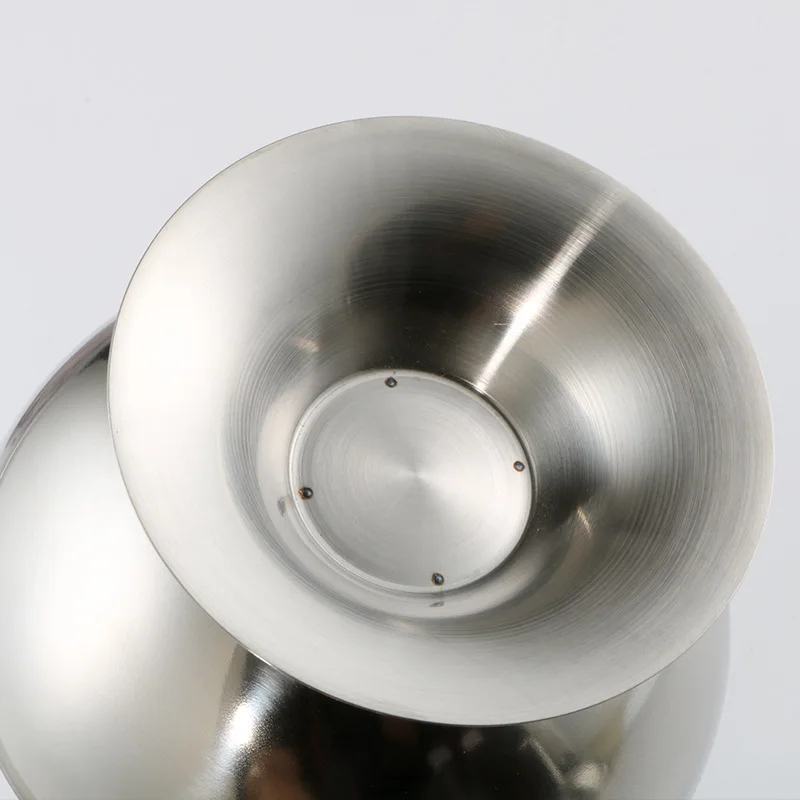 Stainless Steel Glass Ice Cream Bowl Metal Pudding Cups Salad Dessert Holder Diy Ice Cream Parfait Snack Fruit Candy Container