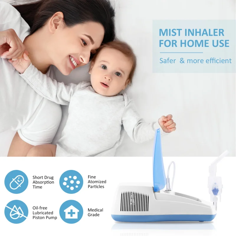 Household Medical Nebulizer for Breathing Portable Nebulizers Machine for Adults and Kids