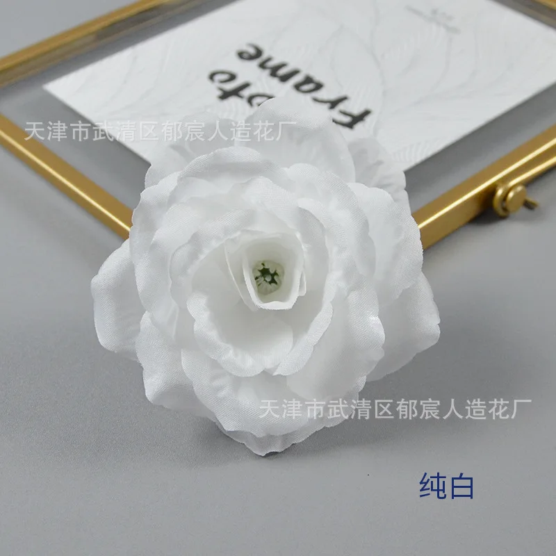 Simulation 10cm rose flower wedding background wall road ball arrangement for silk cloth head