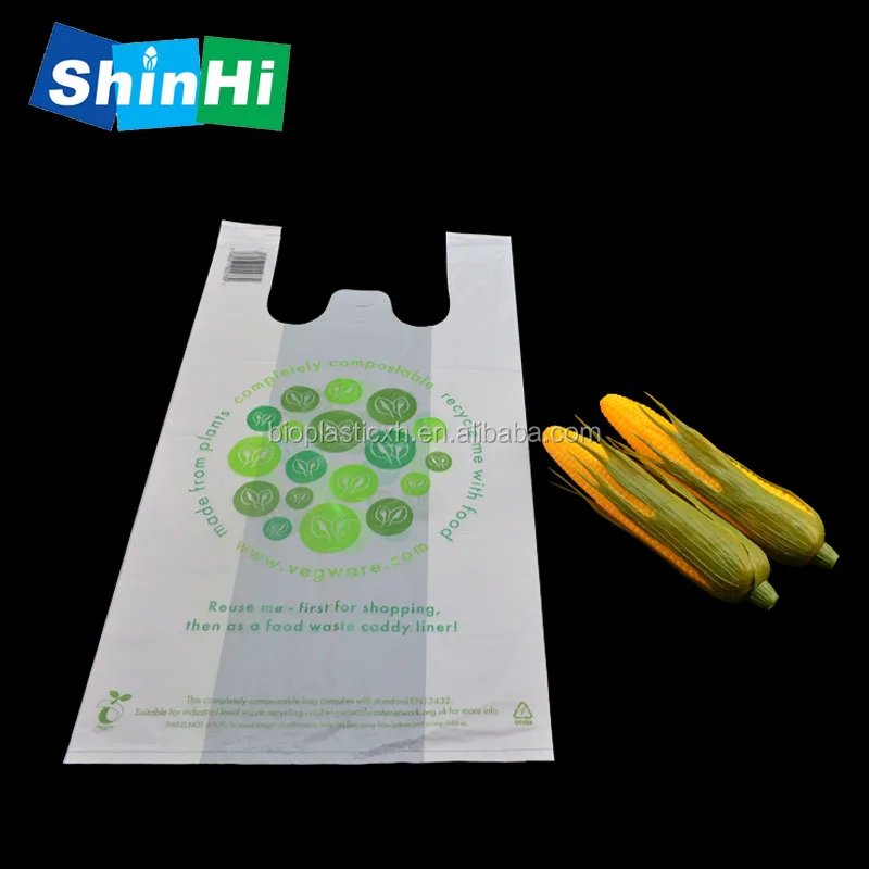 custom high quality plastic thickened shopping bag wholesale t shirt bag for supermarket packing