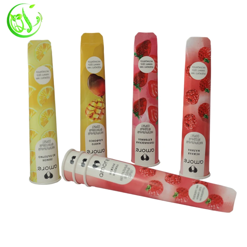 Ice cream paper popsicle cup calippo tube eco friendly ice cream container tube
