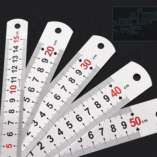 Directly manufacturer Customized Logo Measuring Different Sizes Stainless Steel Ruler
