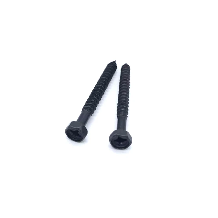 Wholesale Black Wood Insert Self Tapping Fine Thread Hex Socket Head Screw