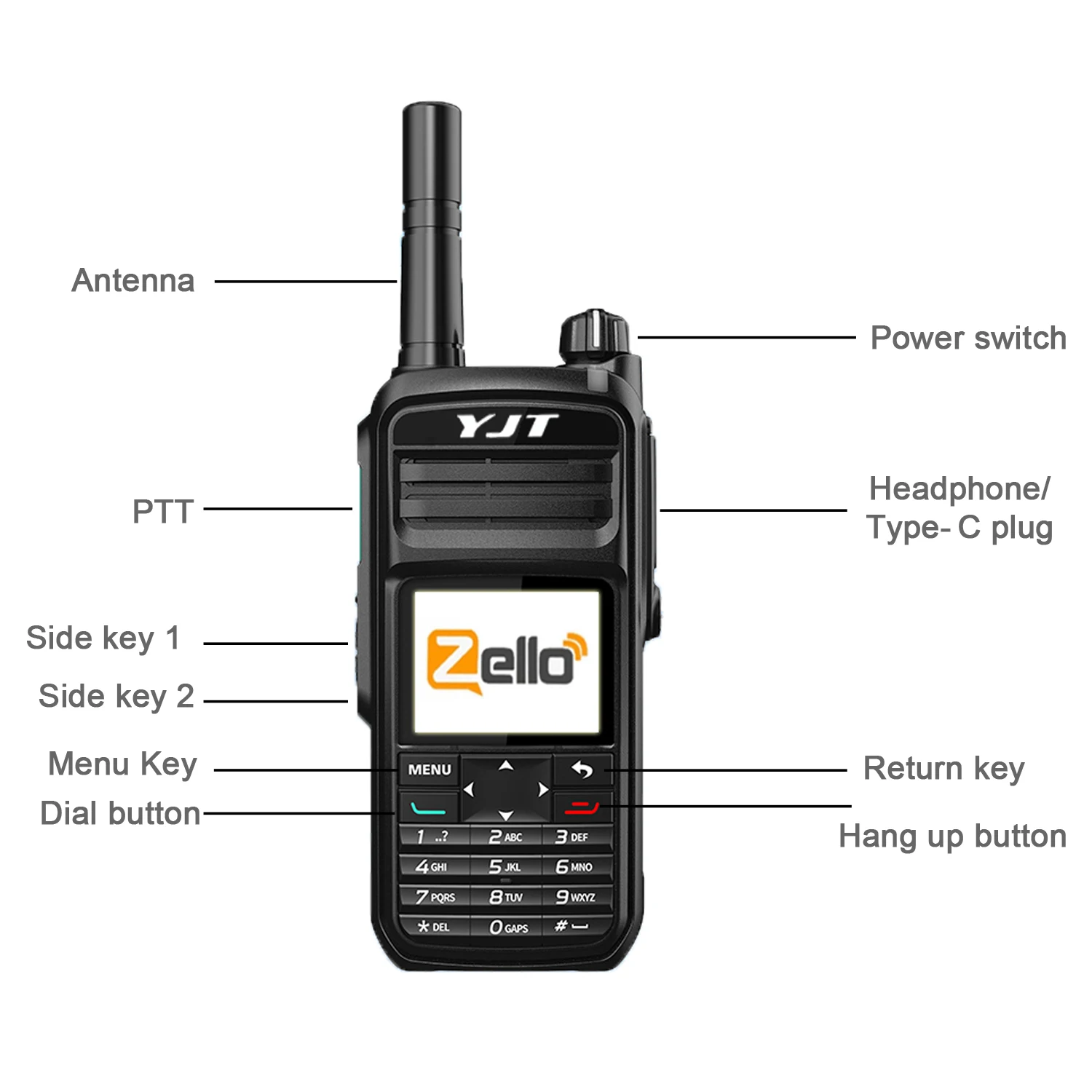 Long Distance GT-890 Zello Cell 4G Sim Card Phone Ptt Radios H468 Handheld Walkie-Talkie Guangdong