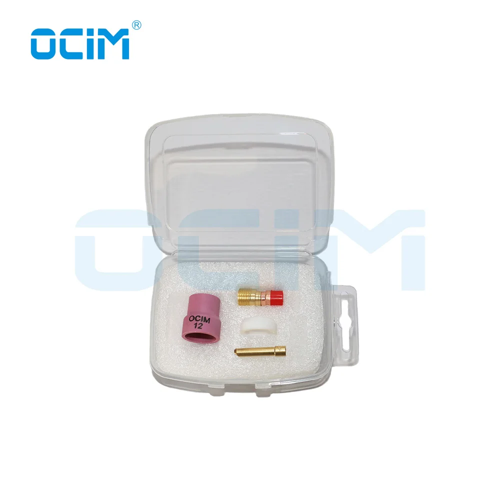 Комплект деталей для сварки Tig алюминиевые керамические сопла чашки + сетка фильтра Цанга газовая линза WP17/18/26