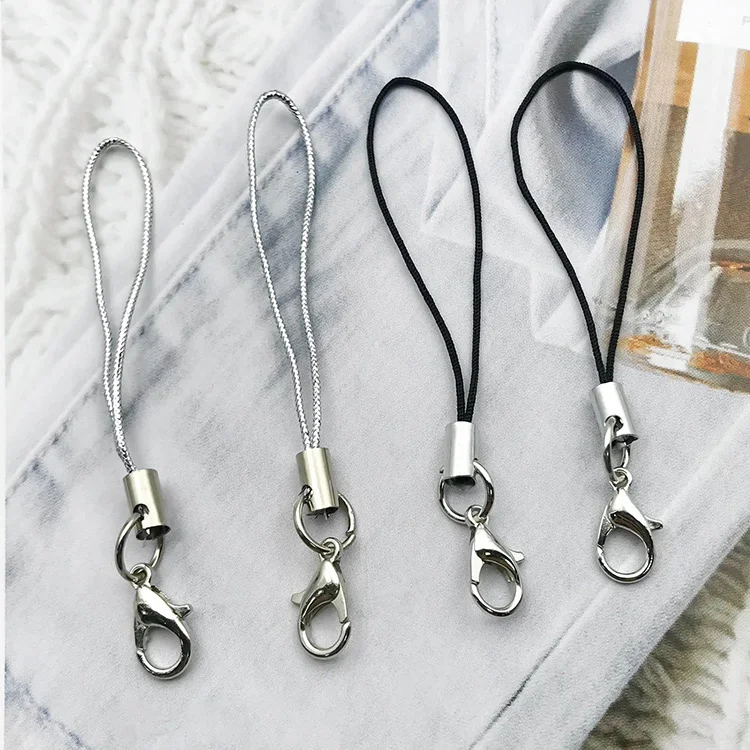 Promotional Polyester Lanyard Strap Cord with Jump Ring Mobile Phone Straps Handmade Accessories DIY Crafts Pendant Cords