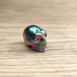 Wholesale hand carved Nice new products crystal carving skulls aura k9  colorful skulls for decoration