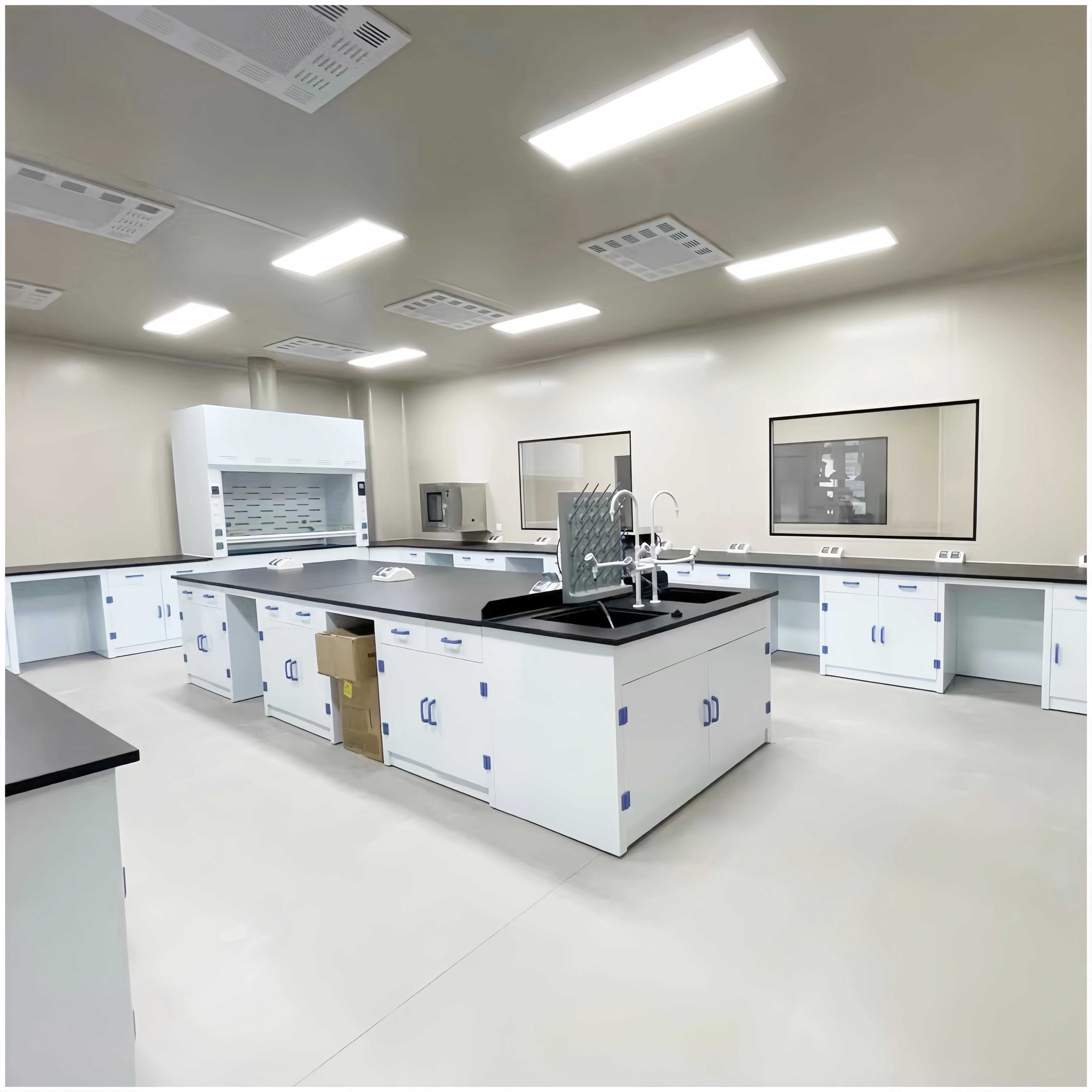 Hot sale chemical work table laboratory furniture PP lab bench