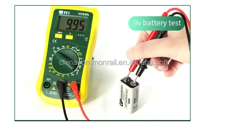 VC830L Auto - DC напряжение переменного тока Сопротивление Диапазон частоты мини карманный портативный мультиметр Цифровой 20A тестер