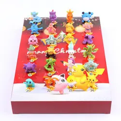 Advent Calendars 24pcs Pokemon Christmas Blind Box Pokemon Christmas Calendar Box Action Figures Anime pikachu