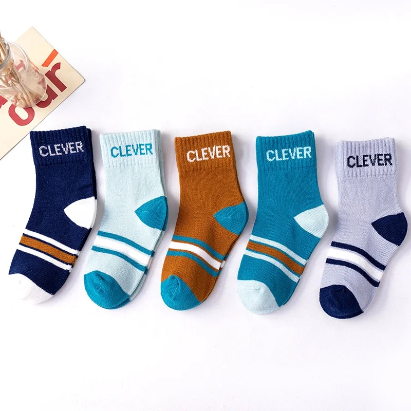 baby boy ruffle school children Cartoon cotton kid socks of anti slip