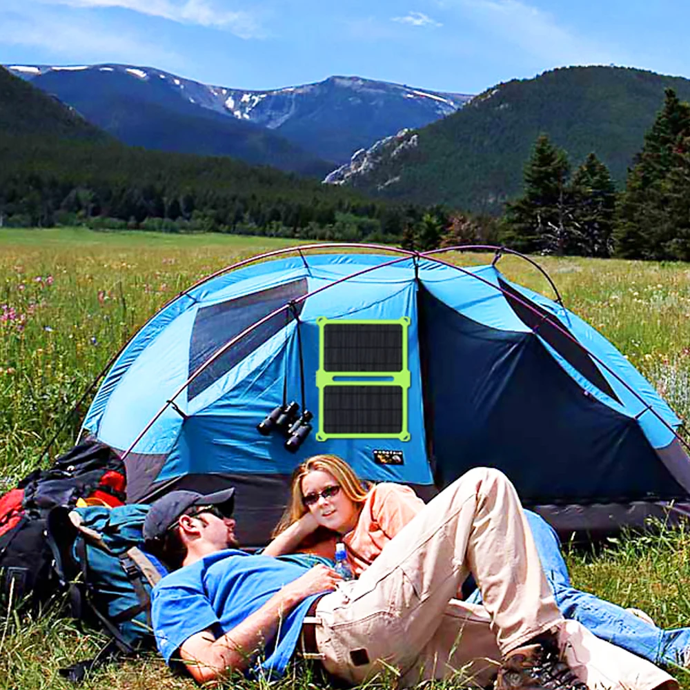 High Conversion ETFE Foldable Solar Panel  14W 21W 36W 50W 100W For RV Yacht Camping Traveling