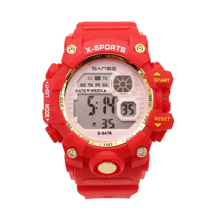 SANSE S-647B new color cheap waterproof 30WR digital relojes outdoor diving climbing wrist watch  relogio