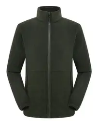 Бесплатная выборка Пользовательский логотип Экологичная оптовая продажа мужская зимняя микро флисовая куртка с длинным рукавом