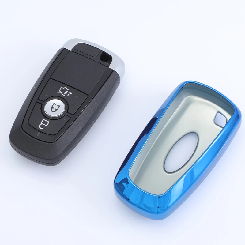 Модный Роскошный чехол для автомобильного ключа из ТПУ, высококачественный мягкий материал, водонепроницаемый держатель для ключа Ford key