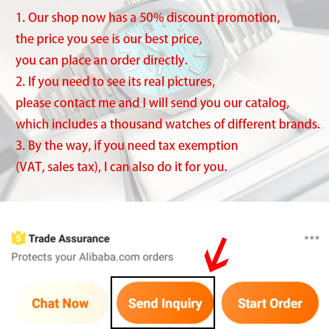 3A big discount 1:1 waterproof luminous new high-quality stainless steel luxury upgrade brand sapphire mirror glass automatic