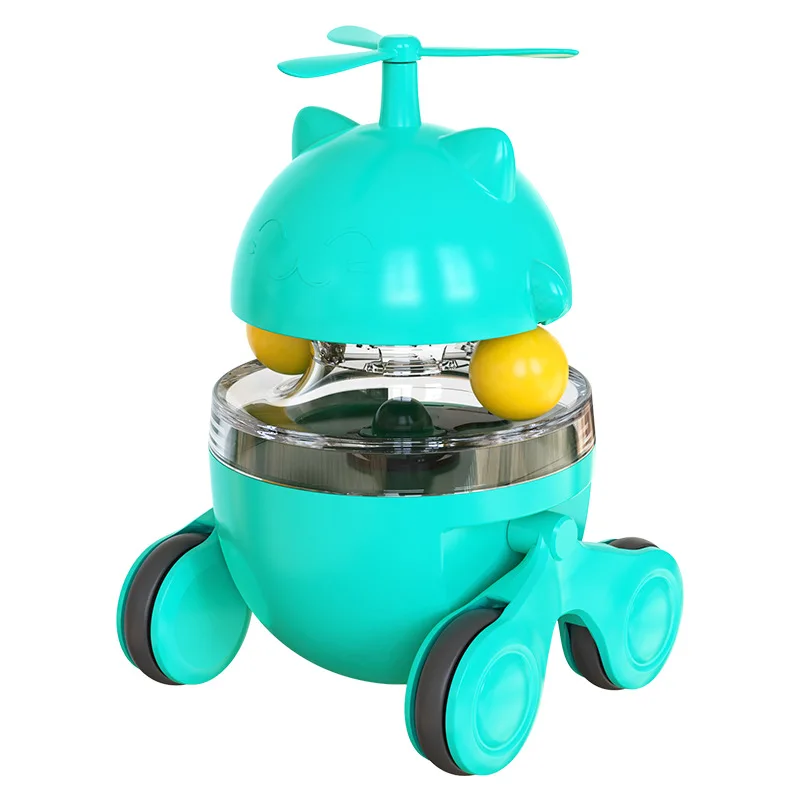 New Upgrade Running Interactive Cat Toy With Ball Household Cat Turntable Leaking Food Ball Toy Quality Cat Dog Pet Toys