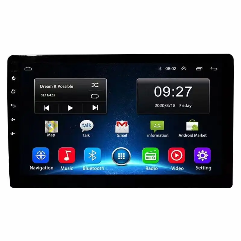Универсальный автомобильный GPS-навигатор Android 12 0 9 дюймов HD-экран 2 5 D IPS экран аудио с Wi-Fi стереоплеер