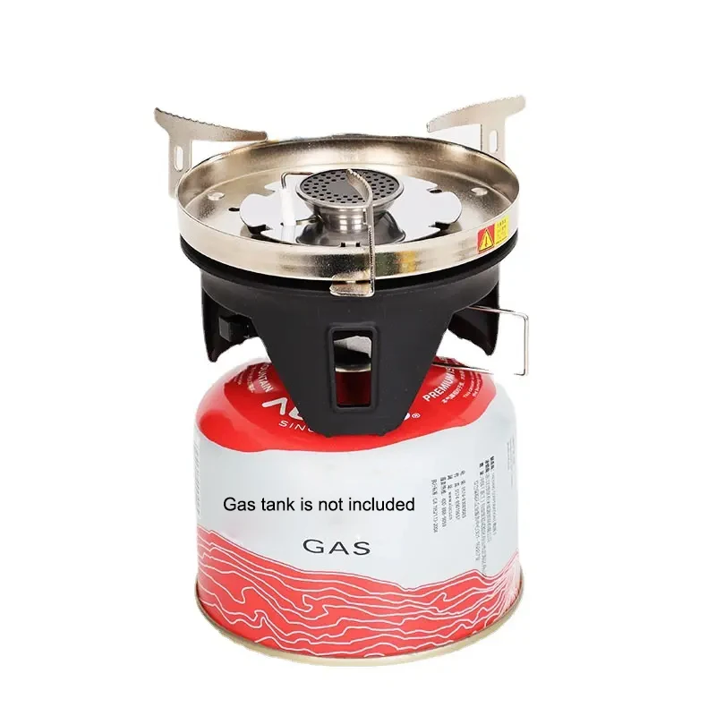 Portable Camping Stove with Piezo Ignition Stable Support Wind-Resistance Camp Stove for Outdoor Camping Hiking