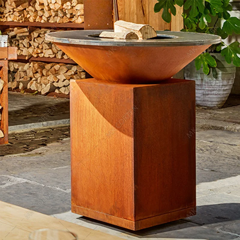 Alibaba Top Seller Outdoor Garden Home Metal Corten Steel Bbq Fire Pit